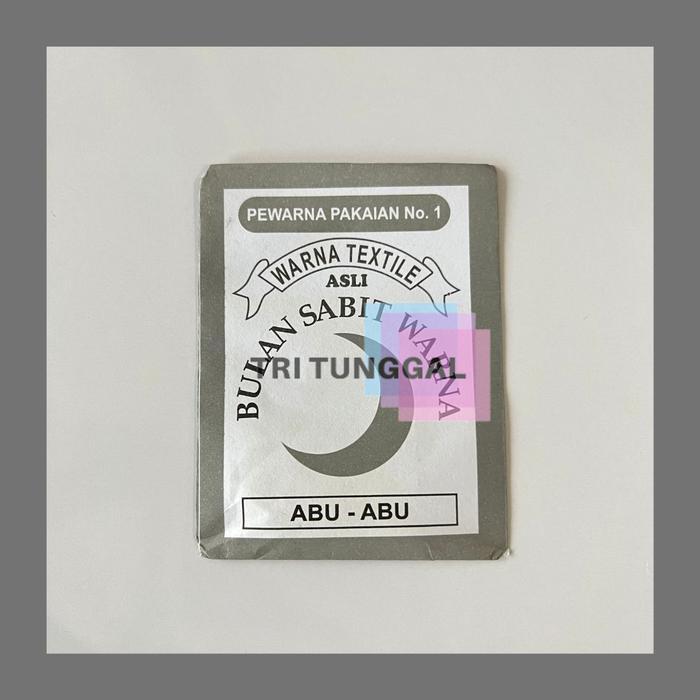 Gambar WANTEX BULAN SABIT WENTER Pewarna Pakaian Murah Kain Batik Katun - Abu-abu dari tokotritunggal undefined Tokopedia