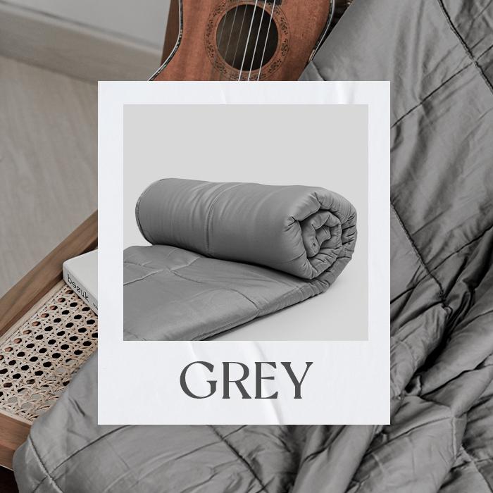 Gambar Snoro 10 kg Ukuran Selimut Berat Queen / King Weighted Blanket Premium - Abu-Abu, Selimut Saja dari Snoro undefined Tokopedia