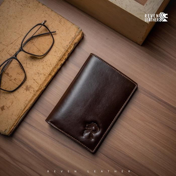 Gambar Dompet Pria Kulit Sapi Asli 3/4 Lipat Original Branded Wallet Ranger Kartu Uang - Cokelat dari Leathersy undefined Tokopedia