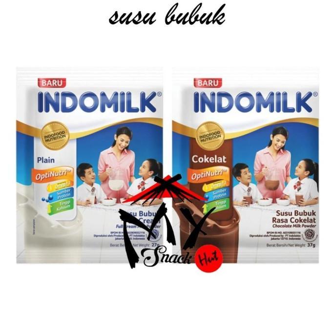 Gambar INDOMILK SUSU BUBUK SACHET - SUSU BUBUK COKLAT COKELAT CHOCOLATE WHITE dari ainunberkah jaya undefined Tokopedia