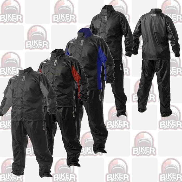 Jas Hujan Givi RRS06 Waterproof Garment Raincoat Rainsuit Rainware  Black Grey, 2XL di Manto'l Tokopedia