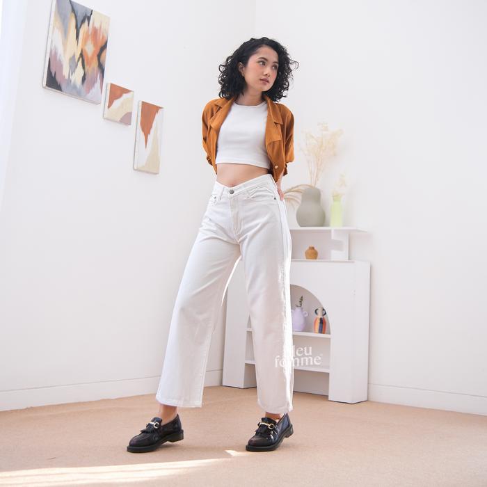 Gambar BLEU FEMME - KULOT POLOS BASIC HIGHWAIST PUTIH SIERRA - 27 dari Bleu Femme Official Store undefined Tokopedia