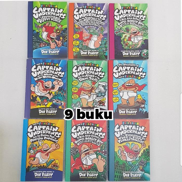 Gambar captain underpants full color set of 7 books dari Toko buku inggris undefined Tokopedia