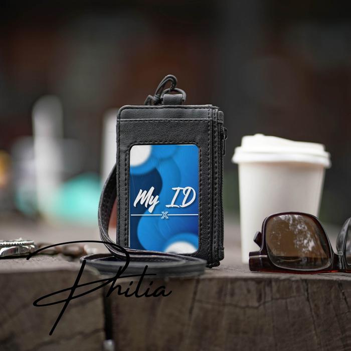 Gambar ID CARD LANYARD KULIT CUSTOM TULISAN LOGO / NAME TAG CUSTOM MELUWE - Hitam, Polos dari Philia.id undefined Tokopedia