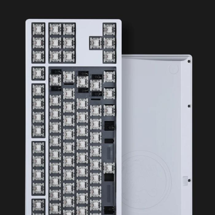 Gambar KBDFANS TIGER 80 TKL Barebone Mechanical Keyboard Leaf Spring Mount - E-WHITE dari SquarePlay undefined Tokopedia