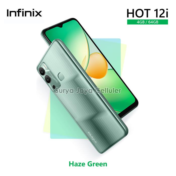 Gambar HP Infinix HOT 12i 4/64GB (Garansi Resmi Infinix) - Green dari Surya Jaya Celluler undefined Tokopedia