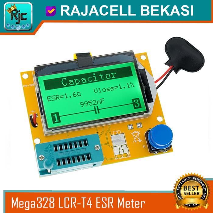 Gambar Mega328 LCR-T4 ESR Meter LCR Led Transistor Diode Triode Capacitance - Tanpa Baterai dari Rajacell Bekasi undefined Tokopedia