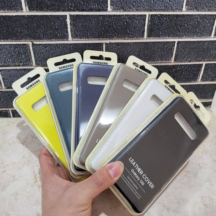 SAMSUNG LEATHER COVER GALAXY S10 CASE ORIGINAL RESMI SEIN INDONESIA Putih