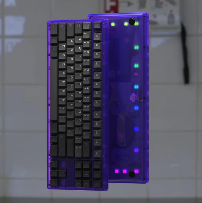 Gambar TIGER LITE Gasket Mount TKL Mechanical Keyboard Wired - BAREBONE KIT, TRANS. BLUE dari SquarePlay undefined Tokopedia