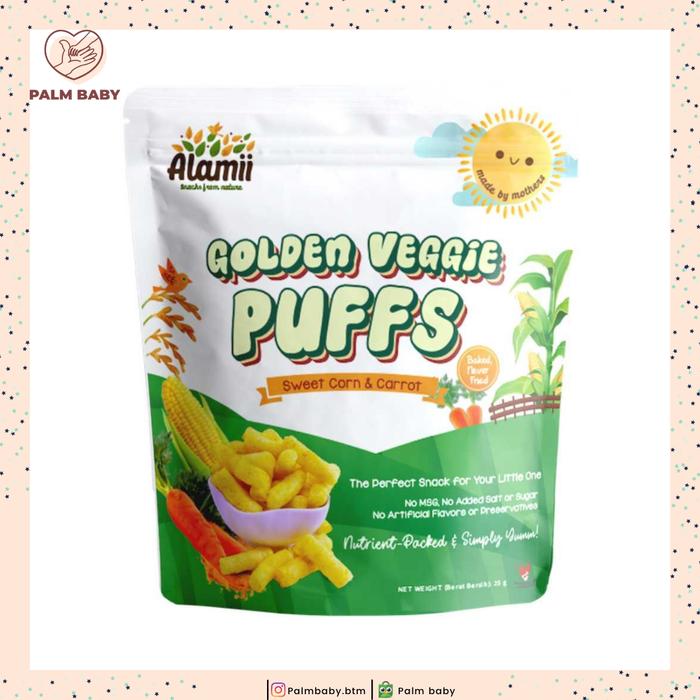 Gambar Alamii Puff Snack Bayi / Anak - jagung-wortel dari Palm Baby Shop BTM undefined Tokopedia