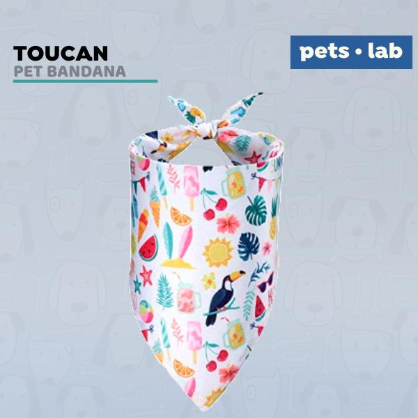 Gambar Pet Bandana Scarf Bibs Kucing Anjing Aksesoris Cats Dogs Summer Fruits - Toucan dari Pets Lab undefined Tokopedia