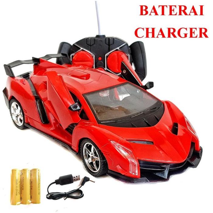 Gambar Mainan Anak Mobil Remote Pintu Bisa Keatas - Merah dari Toy Studio undefined 5 Tokopedia