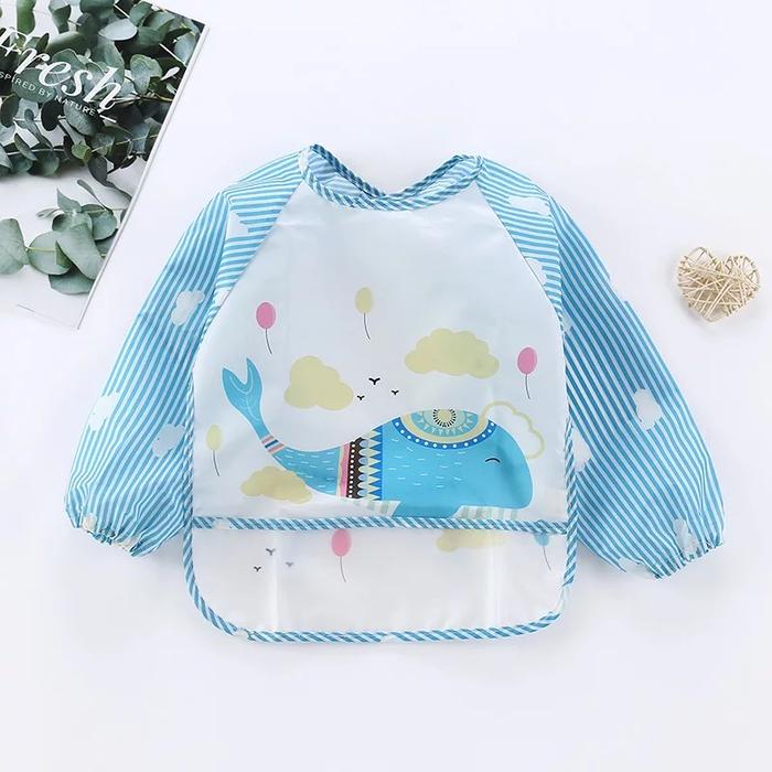 Gambar House of Koala Bib Slabber Apron Bayi Baju Waterproof | Tahan Air - Blue Whale dari House of Koala undefined Tokopedia