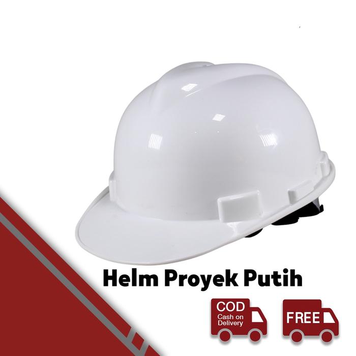 Gambar Helm Industri SNI Kerja Proyek Nyaman Dipakai Gampang Safety Helmet - Putih dari MST TOOLS undefined Tokopedia
