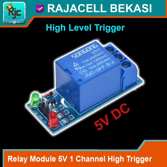 Gambar Module Relay 1 Channel 5V for Arduinoo ( Best Quality ) - High Trigger dari Rajacell Bekasi undefined Tokopedia