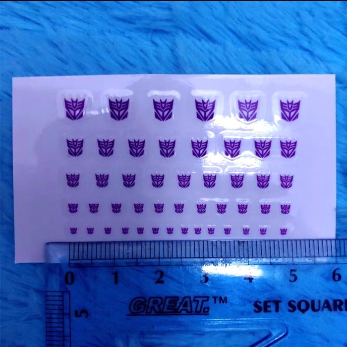 Gambar Sticker Logo Transformers Autobot / Decepticon Small Scale - Deceptic White dari 389 CS STORE undefined Tokopedia