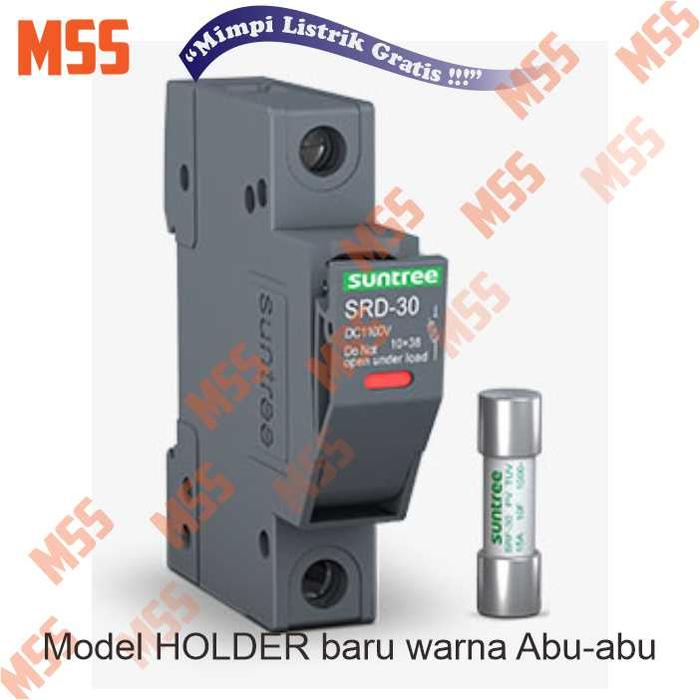 Gambar SUNTREE PV DC 1000V Fuse Holder + Sekring Pengaman DC. Barang Bagus !! - Holder+25A dari MEGA SOLAR undefined Tokopedia