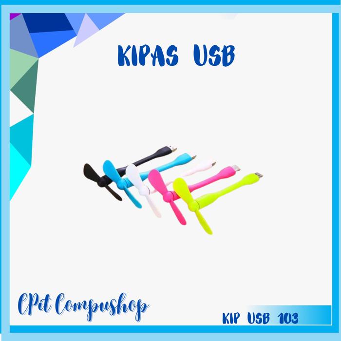 Gambar Kipas Usb Flexibel / Kipas Xiaomi / Usb Mini 2 Baling / powerbank dari Cpit Compushop undefined Tokopedia