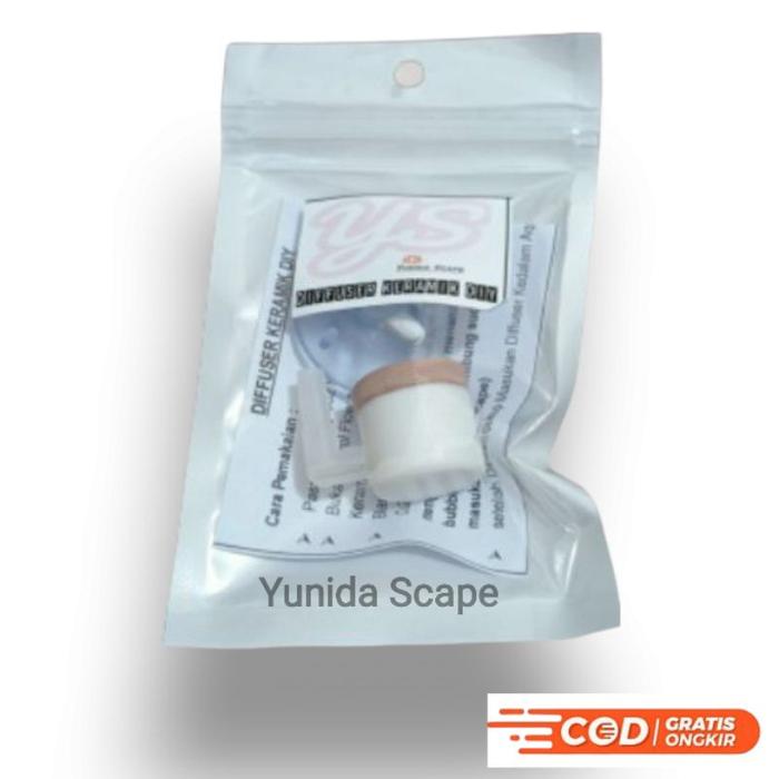 Gambar Diffuser Kramik CO2 DIY untuk Penggunaan Rumah - Putih dari Yunida Scape undefined Tokopedia