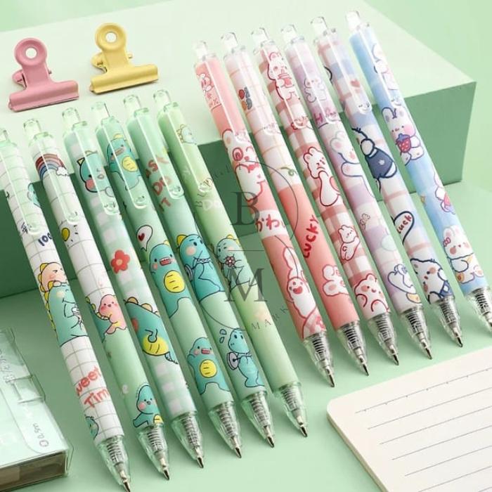 Gambar Pulpen Motif 1 Set 6 pcs / Bolpen Gel Karakter Lucu / Pen Gel 0,5mm - a dari budgetmarket undefined Tokopedia