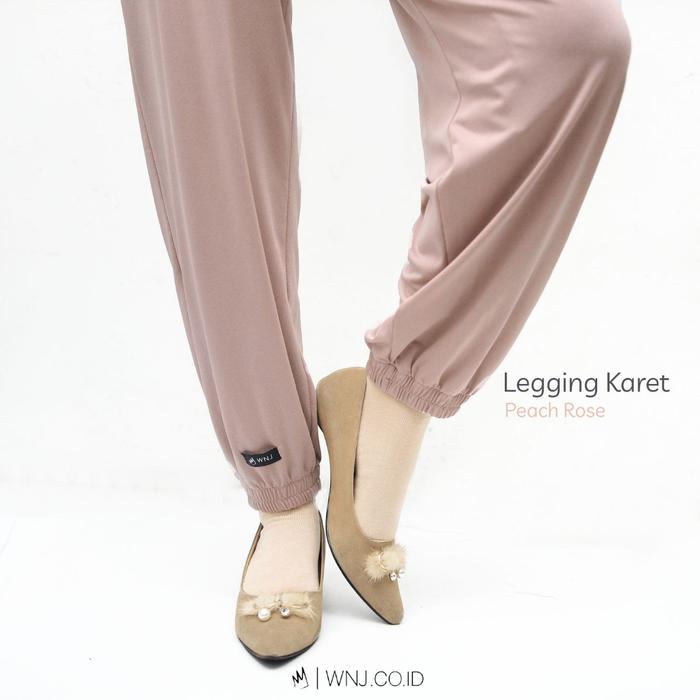 Gambar Legging Wanita Celana Dalaman Gamis by Wanoja - Peach Rose dari Haura Babybkids undefined Tokopedia