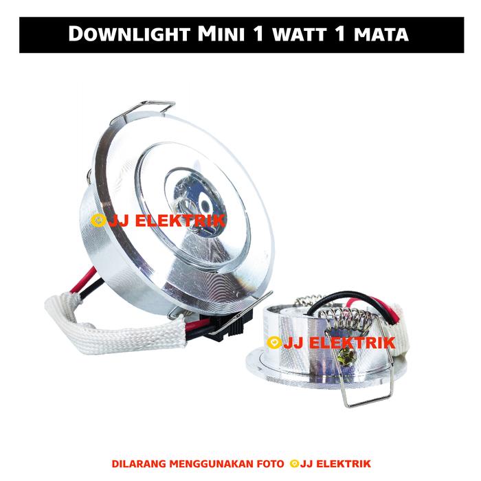Gambar Lampu Downlight LED 1W 1 Watt Sorot Mini Spot Light TOP Quality - 1W 1 MATA CROME, White dari JJELEKTRIK undefined Tokopedia