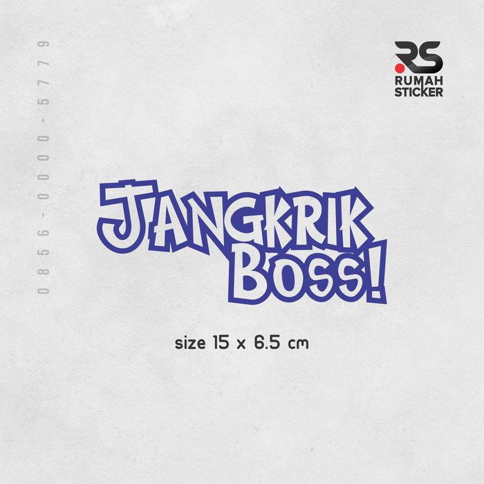 Gambar Sticker Cutting Mobil Lucu Warkop DKI Jangkrik Boss! - Biru dari RUMAHSTICKER undefined Tokopedia