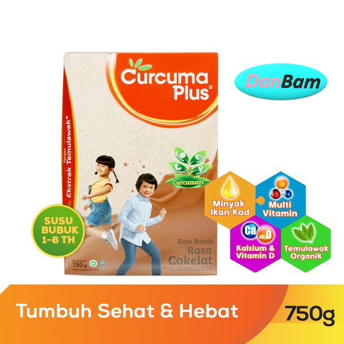 Gambar Curcuma Plus Susu Bubuk Ekstrak Temulawak Coklat 750gr - Cokelat dari Danbam Danbam undefined Tokopedia