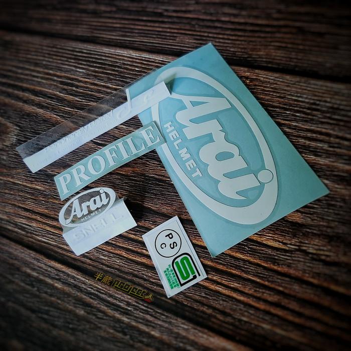 Jual Sticker Set helm Profile - Putih - Kota Depok - Hanzo Project ...