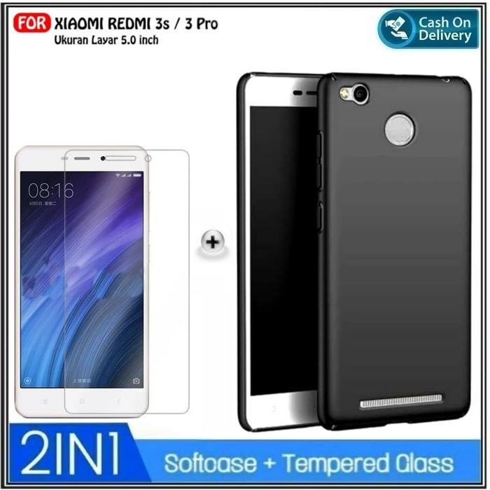 Case Xiaomi Redmi 3S Redmi Pro SoftCase Casing Cover Hitam