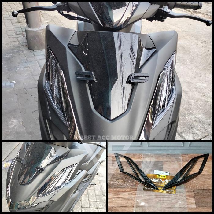 Gambar PAKET CARBON NEMO VARIO 160 2021 2022 CBS ABS AKSESORIS VARIO 160 NEW - COVER SEN DEPAN dari Best acc motor undefined Tokopedia