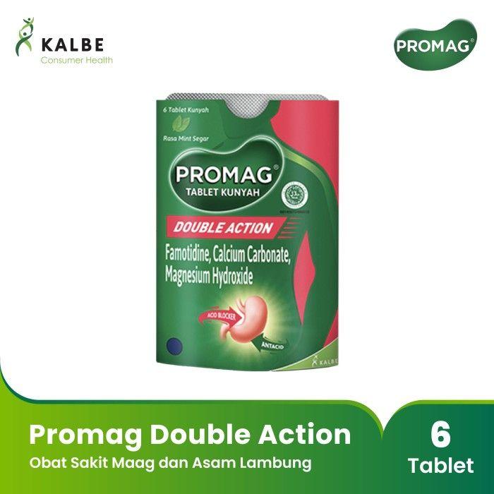 Gambar PROMAG Tablet Kunyah ~ Obat Sakit Maag dan Perut Kembung - DOUBLE ACTION dari Markas CuTe undefined Tokopedia