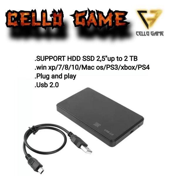 Gambar CASING HDD 3.0 EXTERNAL SATA ATA 2,5" ENCLOSURE HARD DISK CASING CASE - USB 2.0 dari CELLO GAME undefined Tokopedia