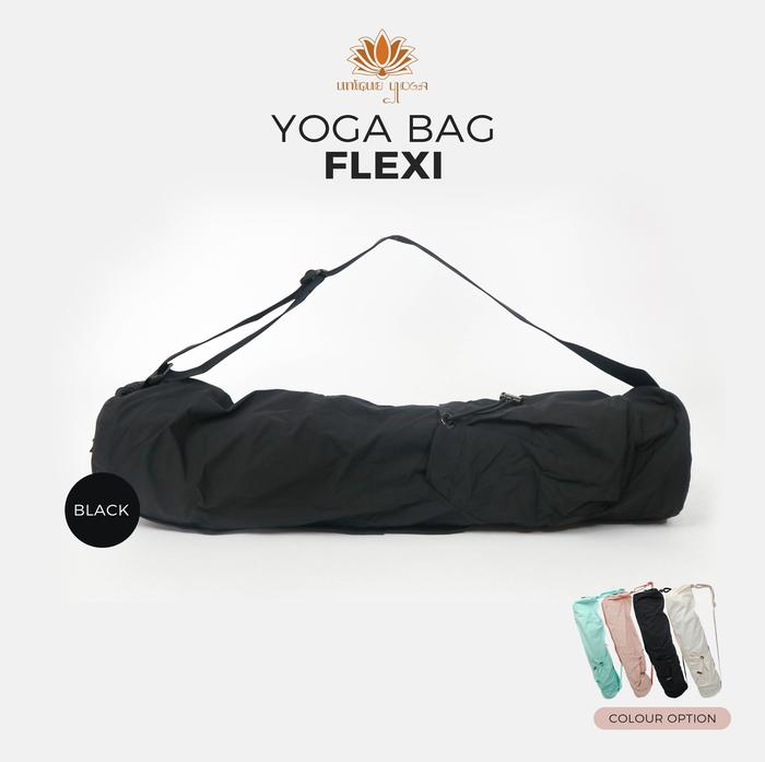 Gambar Yoga Bag Flexi / Tas Matras Yoga Waterproof Polos Premium - Black dari Unique Yoga Bali undefined Tokopedia