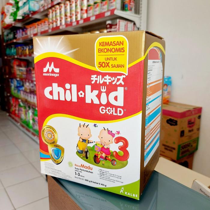 Gambar Morinaga CHIL KID Gold 1600g (4sachet@400gr) Susu Pertumbuhan anak - Madu dari Lutuna Baby undefined Tokopedia