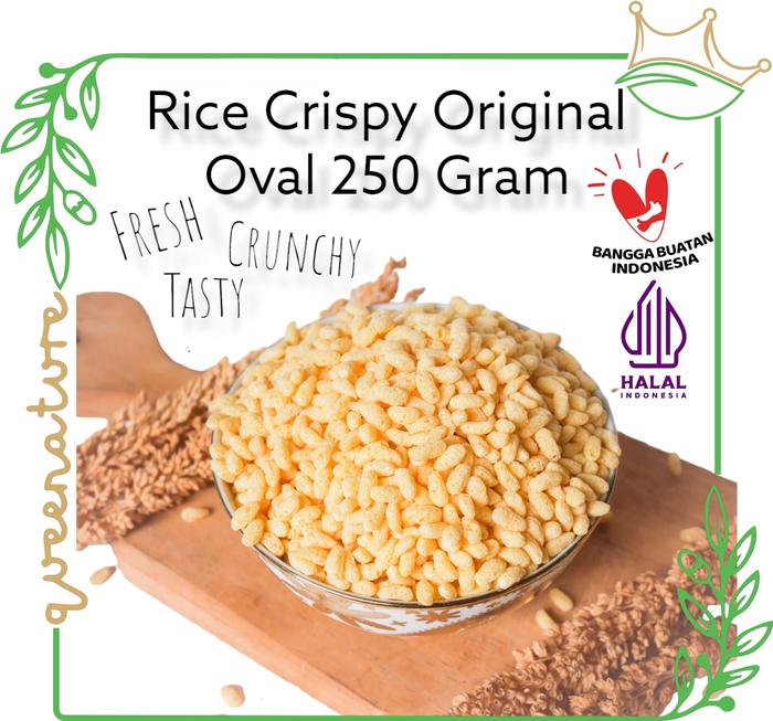 Gambar Krispi Beras Kuning Lonjong/ Oval Original Rice Crispy Premium 250 G - Bulat/Round dari Queenature undefined 5 Tokopedia
