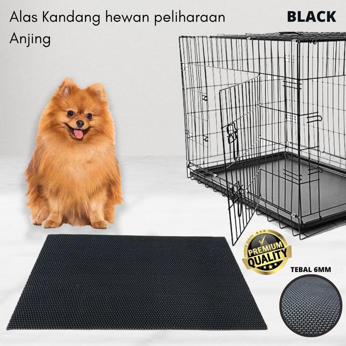 Gambar ALAS KANDANG KUCING ANJING KELINCI 40 x 60 JARING - BLACK dari Martha Karpet Indonesia undefined Tokopedia