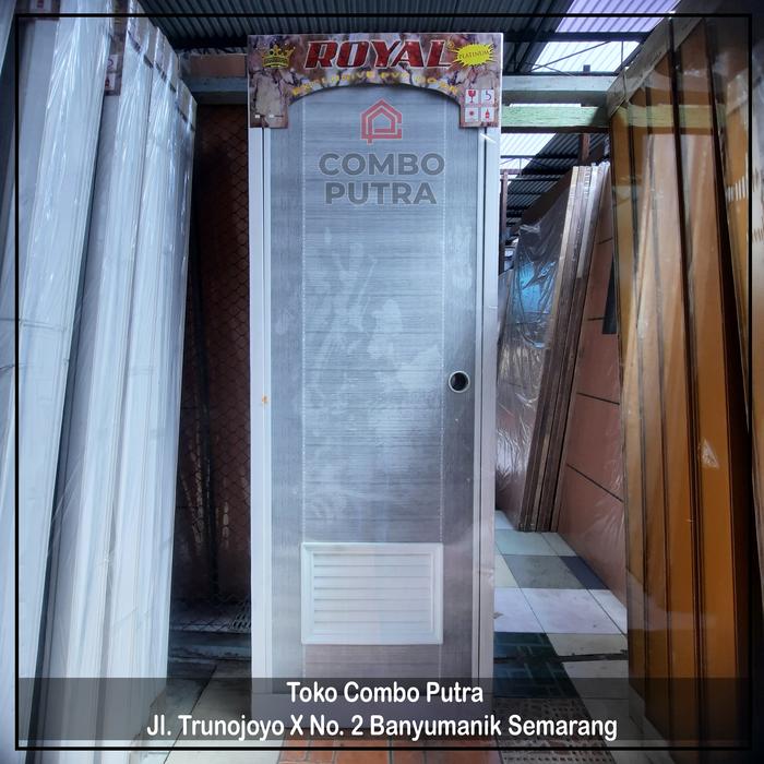 Gambar Pintu Kamar Mandi Toilet WC PVC Royal Platinum 70 x 197 Polos - Abu-abu dari comboputra undefined Tokopedia