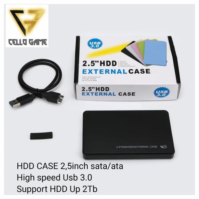 Gambar CASING HDD 3.0 EXTERNAL SATA ATA 2,5" ENCLOSURE HARD DISK CASING CASE - USB 3.0 dari CELLO GAME undefined Tokopedia