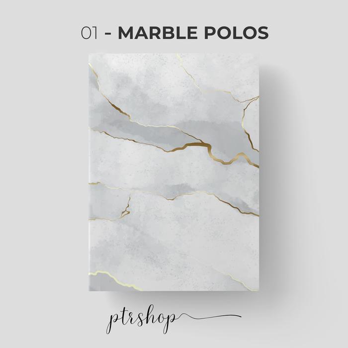 Gambar Sampul Buku Book Cover A5/B5 Marble Edition Ptrshop - 01 - POLOS, A5 dari PTRShop.id undefined Tokopedia