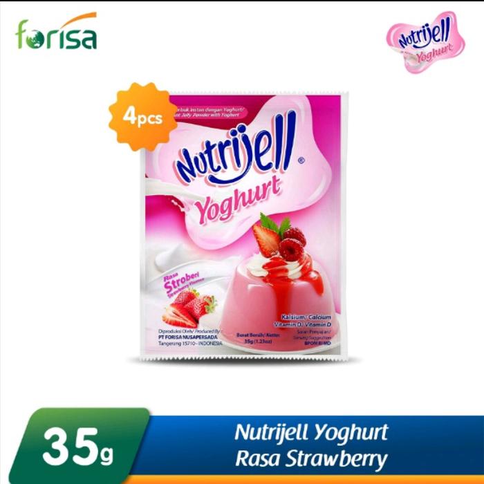 Gambar Nutrijell Yoghurt Sachet 35gr - Nutrijel Jelly Powder - Strawberry dari sertamart undefined Tokopedia