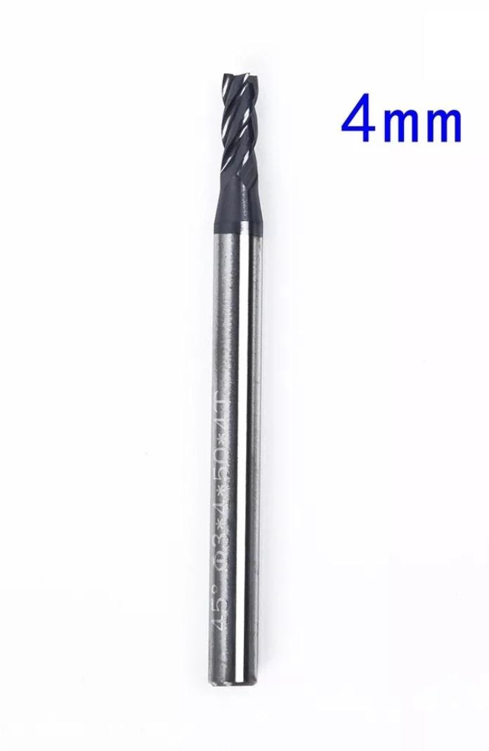 Gambar Mata Bor EndMill 4Flute Carbide CNC Milling Cutter Berlapis AlTiN - 4x4mm dari JualJadiBerkah undefined Tokopedia