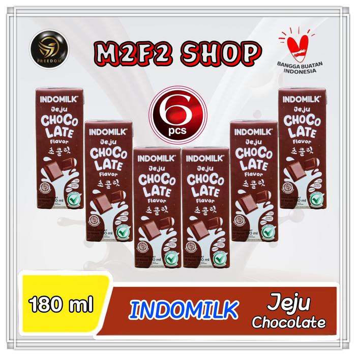 Gambar Susu Indomilk Jeju Chocolate | Cokelat Kotak UHT - 180 ml (6 Pcs) dari M2F2 Shop - Paseban undefined Tokopedia