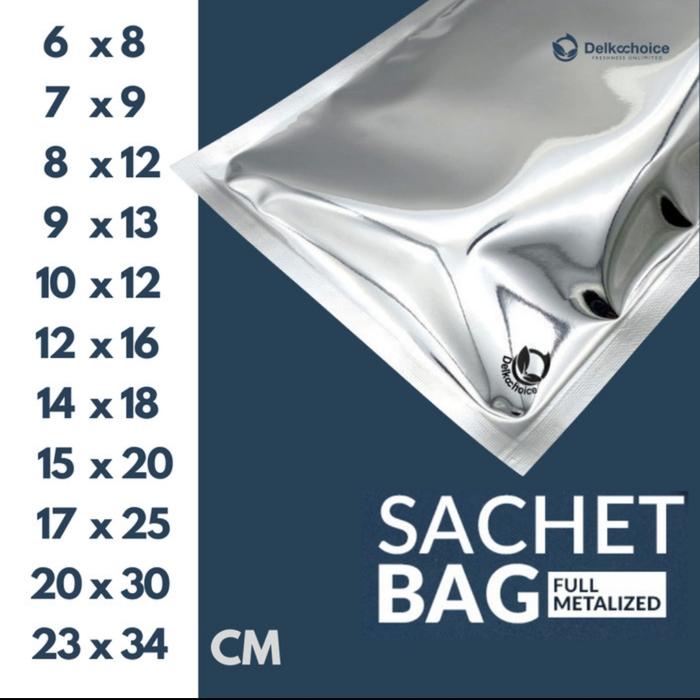 Gambar KEMASAN SACHET ALUMINIUM FOIL-PLASTIK SACHET ALUMINIUM FOIL-SASET FOIL - 9X13, SILVER FOIL dari Sipacking Store undefined Tokopedia