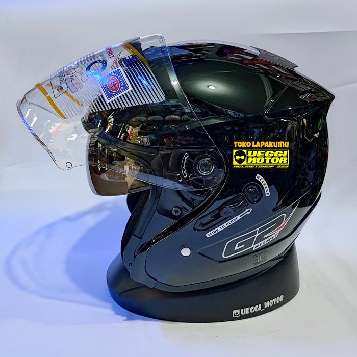 Gambar HELM G2 OPTIMAX SOLID GUNMETAL - hitam glosy, L dari Ueggi Motor Helmet undefined Tokopedia