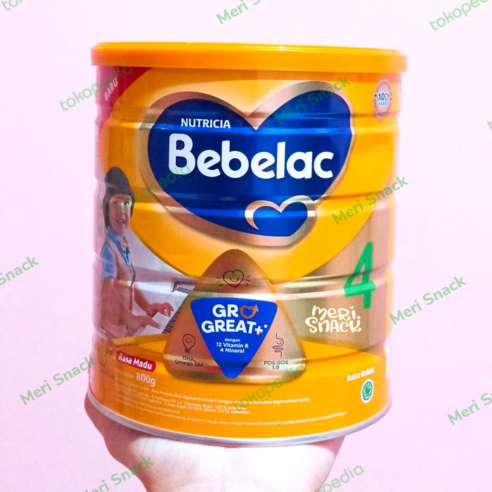 Gambar Bebelac 4 Susu Pertumbuhan Anak 3-5 Tahun Madu 800gr dari Meri Snack undefined Tokopedia