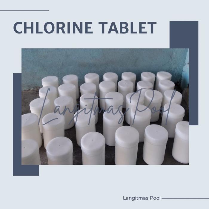 Gambar Chlorine tablet kaporit tablet menjernihkan air kolam renang dari Langitmas Pool undefined Tokopedia
