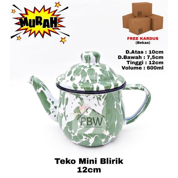 Gambar Teko Blirik / Teko Lurik 12cm / Teko Cebol Timbangan dari Houseware.Store undefined Tokopedia