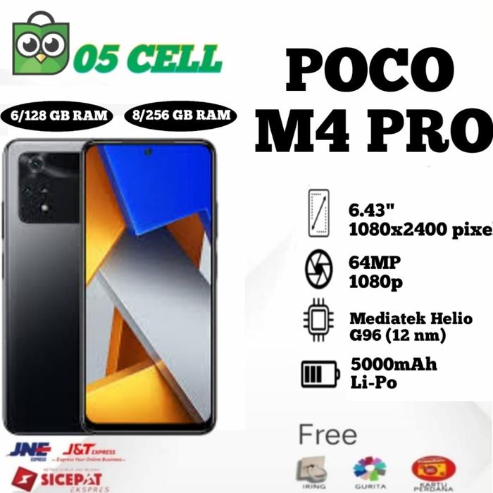 Gambar POCO M4 PRO RAM 6/128GB, 8/256GB GARANSI RESMI INDONESIA - Hitam, 8/256GB dari 05Cell undefined Tokopedia