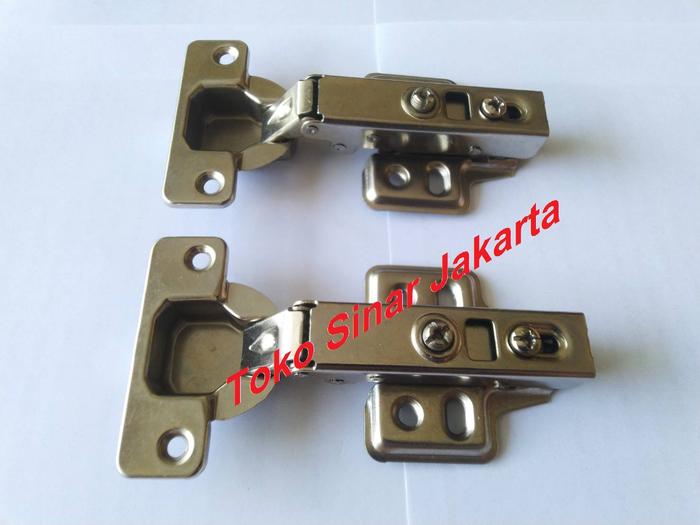 Gambar Engsel Sendok Hidrolik Slow Motion Soft Close Lemari Kitchen Set - Lurus dari Toko Sinar Jakarta undefined Tokopedia